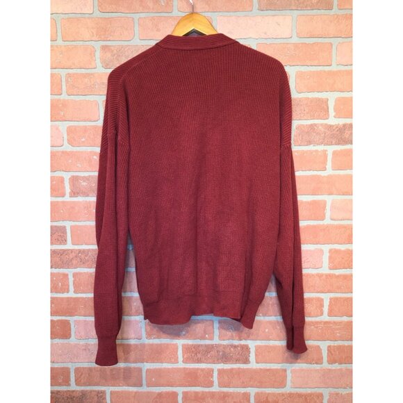 Vintage Lord Jeff The Whaler Rib Mens Cardigan Sweater Size L Grandpa Old Money - Picture 3 of 8